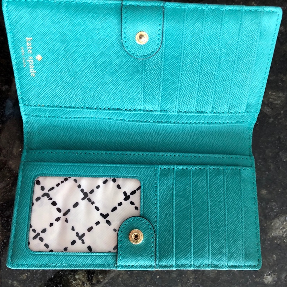 Kate spade turquoise wallet